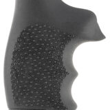 Hogue 60100 Monogrip Cobblestone Black Nylon with Finger Grooves for S&W J Frame with Round Butt