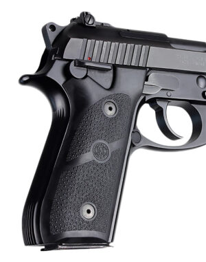 Hogue 99010 Grip Panels Black Rubber for Taurus PT-92, PT-99