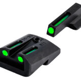 TruGlo TG131NT3 TFO Green/Tritium/Fiber Optic Front Sight-Green/Tritium/Fiber Optic Rear Sight 1911 Officer