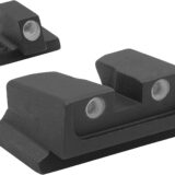 Meprolight USA 117663101 Tru-Dot Green Tritium White Outline Front Sight-Green Tritium White Outline Rear Sight Smith & Wesson M&P (Non Optics Ready)
