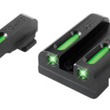 TruGlo TG13SG2A TFX Black | Green Tritium & Fiber Optic White Outline Front Sight Green Tritium & Fiber Optic Rear Sight