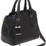 Bulldog BDP020 Satchel Purse w/Holster Black Leather for Small Autos & Revolvers Ambidextrous Hand