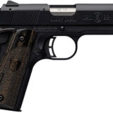 Browning 051815490 1911 Black Label Compact 22 LR 10+1 3.63" Stainless Steel Barrel, Matte Black Serrated Slide & Polymer Frame w/Beavertail, Black Laminate Stippled Grip