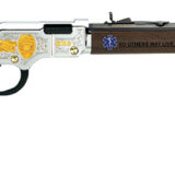 Henry H004EMS Golden Boy EMS Tribute Edition 22 LR, 16 LR/21 Short, 20" Blued 20" Octagon Steel Barrel, Nickel-Plated Steel Engraved Receiver, American Walnut Stock Engraved, Right Hand