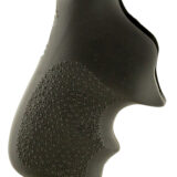 Hogue 78020 Tamer Cushion Black Rubber Grip with Finger Grooves for Ruger LCR, LCRx