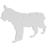 B/C AR500 3/8" SILHOUETTE BOBCAT WHT