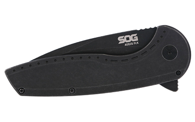 SOG AEGIS FLK 3.25" DROP PT BLK - Image 3