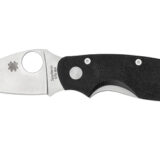 SPYDERCO CAT BLACK G-10 PLAINEDGE
