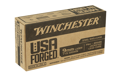 WIN 9MM 115GR FMJ STEEL CASE 50/500 - Image 2