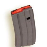 ASC AR Family Rifle Magazine Orange Follower .223 Rem Aluminum Grey 20/rd