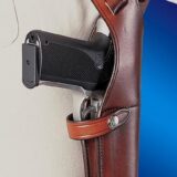 Bianchi Model X15 Vertical Shoulder Holster Sig Sauer P220 P220R Right Hand Plain Tan