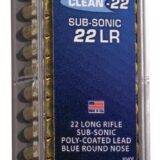 CCI Target SubSonic Blue Rimfire Ammunition .22 LR 40 gr LRN 1070 fps 100/ct