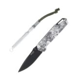 Bear & Son Edge Folding Knife 3" Drop Point Blade Truetimber White Viper