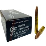 Double Tap Colt Defense Rifle Ammunition .300 AAC Blackout 125gr HP Lead Free 2400 fps 20/ct