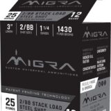 Migra Waterfowl Steel Shot Shotshell 12 ga 3" 1-1/4 oz 1430 fps #2-BB 25/ct