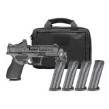 Springfield Armory Gear Pac Echelon 4.0C Handgun 9mm Luger 15rd(1) & 18rd(3) Magazines 4" Barrel Black/White Sights Green Dot  & Bag