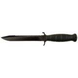 Glock Field Knife/Saw Back 6-1/2" Clip Point Blade Black Pkg'd