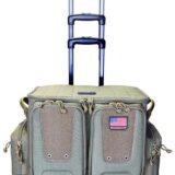 Tactical Rolling Range Bag Holds 10 handguns Tan