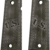 Hogue Govt. Model Aluminum - 1911 U.S. Green Distressed Grip