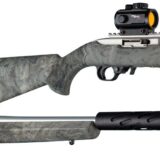 Hogue Ruger 10-22 Takedown Rub. OM Stock w/Standard Barrel Chan. Ghillie Green