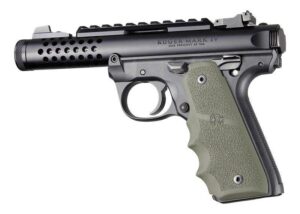 Ruger 22/45 MKIV Rubber Grip with Finger Grooves OD Green