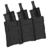 TacShield Triple Speed Load Rifle Molle Pouch-Black