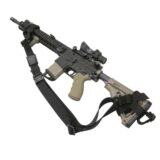 TacShield PRS Hands Free Rifle Sling with Stud QD Swivels Black