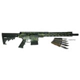 Great Lakes AR-15 Rifle .308 Win 20rd Magazine 16" Barrel Lichen Black with 5 OTF 3-1/2" Blade Knives