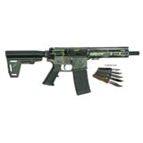 Great Lakes AR-15 Handgun .223 Wylde 30rd Magazine 7" Barrel Lichen Black with 5 OTF 3-1/2" Blade Knives