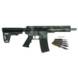 Great Lakes AR-15 Handgun .223 Wylde 30rd Magazine 7" Barrel Lichen Grey with 5 OTF 3-1/2" Blade Knives