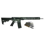 Great Lakes AR-15 Rifle .223 Wylde 30rd Magazine 16" Barrel Lichen Grey with 5 OTF 3-1/2" Blade Knives
