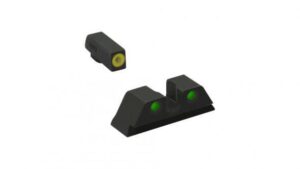 Meprolight ML41770 Hyper-Bright Yellow Ring Front/Green Rear Sights for S&W M&P Shield Shield Plus (Not EZ Models)