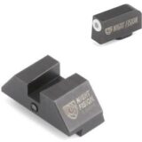 Night Fision Perfect Dot Official Student of the Gun Accur8 Night Sights w/Wht Frnt+Blk Sq for Glock 17-39