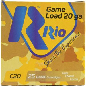 Rio Royal Buck 20ga 2-3/4" 9 plts #1 1345 fps 25/ct