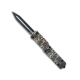 Templar Knife Premium Large Zinc Weighted Knife 3-1/2" D2 Dagger Blade Mossy Oak Bottomland