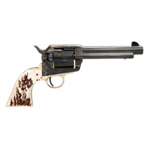 Taylor & Company 1873 Stag Grip Handgun .357 Mag/.38 Spl 6rd Capacity 5.5" Blued Barrel Stag Grip Case Hardened