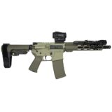 Shark Coast Grassy Knoll AR Pistol Bundle 5.56mm 30rd Magazine 10.5'' Threaded Barrel Vortex Sparc Red Dot Streamlight ProTac SBA3 Brace