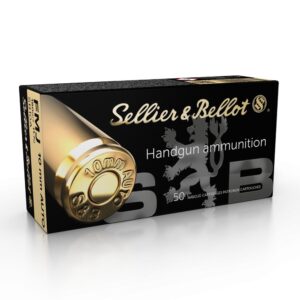 Sellier & Bellot Handgun Ammunition 10mm Auto 180 gr FMJ 1164 Fps 50/ct