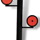 Birchwood Casey 47424 World of Targets Dueling Tree Rimfire Pistol/Rifle Black/Orange Steel Circle Standing