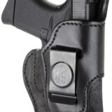 1791 Gunleather RCH3BLKR RCH IWB Size 03 Black Leather Belt Clip Compatible w/Ruger LC9/1911/Glock 43/43X Right Hand