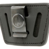 1791 Gunleather UIWSBLA UIW  IWB/OWB Black Leather Belt Clip Fits Most Small-Mid Frame Autos Ambidextrous
