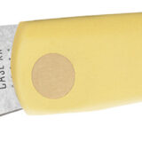 Case 00032 Sod Buster Jr. 2.80" Folding Skinner Plain Tumble Polish Chrome Vanadium Steel Blade/Yellow Synthetic Handle