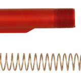 LBE Unlimited MILBUFKTRED Mil-Spec Buffer Tube Kit 6 Position AR-15 Red