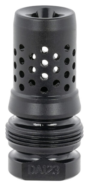 Dead Air DA123 Xeno Muzzle Brake Black Nitride 4140 Steel with 1/2"-28 tpi Threads