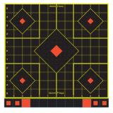 Birchwood Casey 34211 Shoot-N-C Sight-In Self-Adhesive Paper Black/Yellow/Red 12" 5-Diamond 100 Pack