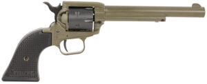 Heritage Mfg RR22T6 Rough Rider 22 LR 6 Shot 5.50" OD Green Cerakote Barrel, OD Green Cerakote w/Black Accents Frame, Black Cerakote Cylinder, Black Star Polymer Grips