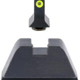 Trijicon GL201C601139 Suppressor/Optic Height Sights Green/Tritium Yellow Outline Front Sight-Black/Blank Rear Sight Glock 17/17L/19/22 Standard Frame