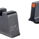 Trijicon GL243C601146 Suppressor/Optic Height Sights Green/Tritium Orange Outline Front Sight-Black/Blank Rear Sight Glock 42/43/43X Slim Frame