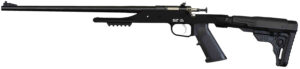 Keystone KSA2180LH Precision 6061 Overlander Pack Rifle 22 LR Single Shot 16.12" Carbon Fiber Threaded Barrel, Black Anodized Picatinny Rail Aluminum Receiver, Aluminum/Carbon Fiber Adjustable Skeleto