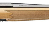 Browning 036080224 X-Bolt 2 Medallion 270 Win 4+1 22" Blue Polished Threaded Barrel & Drilled & Tapped Carbon Steel Receiver, Fixed Gloss AAAA Maple Wood Stock, Radial Muzzle Brake